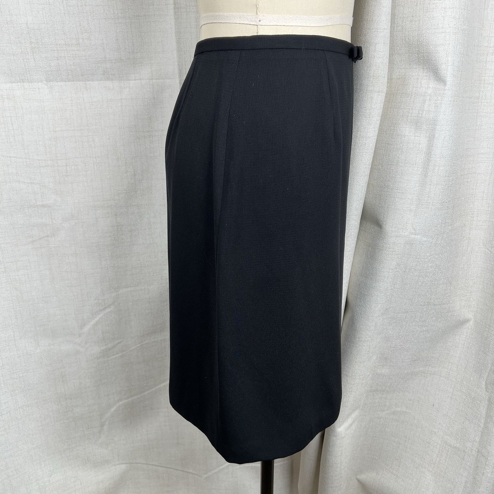 NEW! Vintage Tailor‎ B Moss Black Pencil Skirt Size 10 Preppy Dark Academia USA - Picture 8 of 11